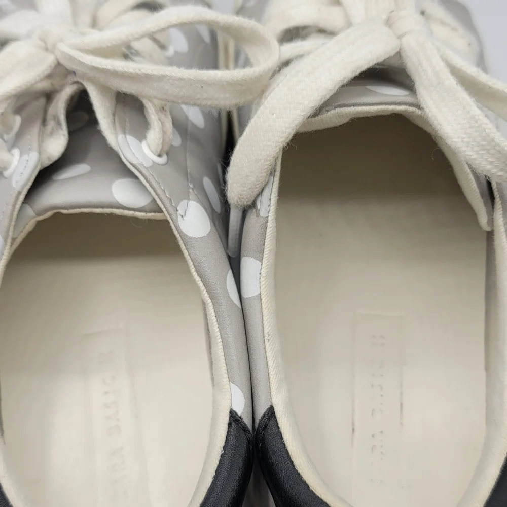 ZARA GRAY POLKA DOT PLIMSOLLS SNEAKERS size 38